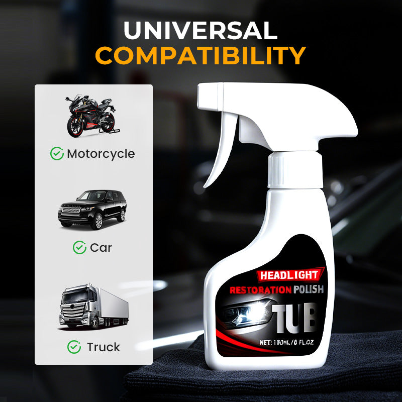 Restaurador Profesional de Faros 180 ml con Esponja 🧽🚗