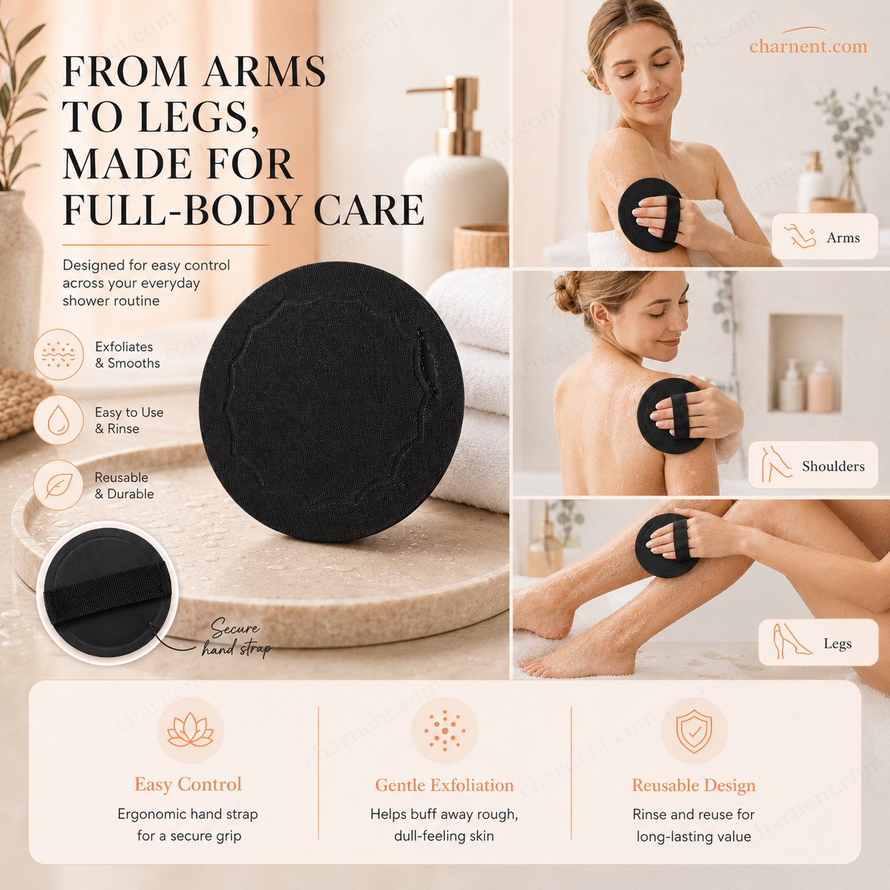 🚿 Almohadillas exfoliantes para baño 🧖‍♀️