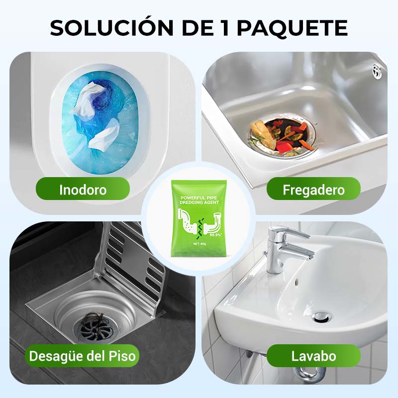🔥Compre 1 y llévese 1 gratis🔥Potente polvo para dragado de tuberías
