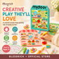 🌈 ¡Crea tus propios stickers de gelatina! 🎨 Kit de arte DIY para niños: pinta, despega y pega ✨ 4 divertidos temas + set completo de manualidades 🎁