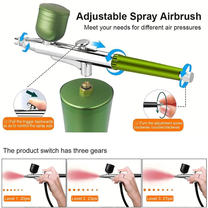 🎨 Kit de Aerografía Eléctrica con Compresor - ¡Tu Estudio Portátil para una Creatividad sin Esfuerzo! ✨
