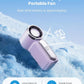 🌀💨 Mini ventilador portátil con pantalla LED – 👍 Ventilador de bolsillo turbo de 5 velocidades. ✨ Recargable por USB, enfriamiento rápido ideal para viajes y maquillaje. Regalo perfecto. Refrigeración portátil.