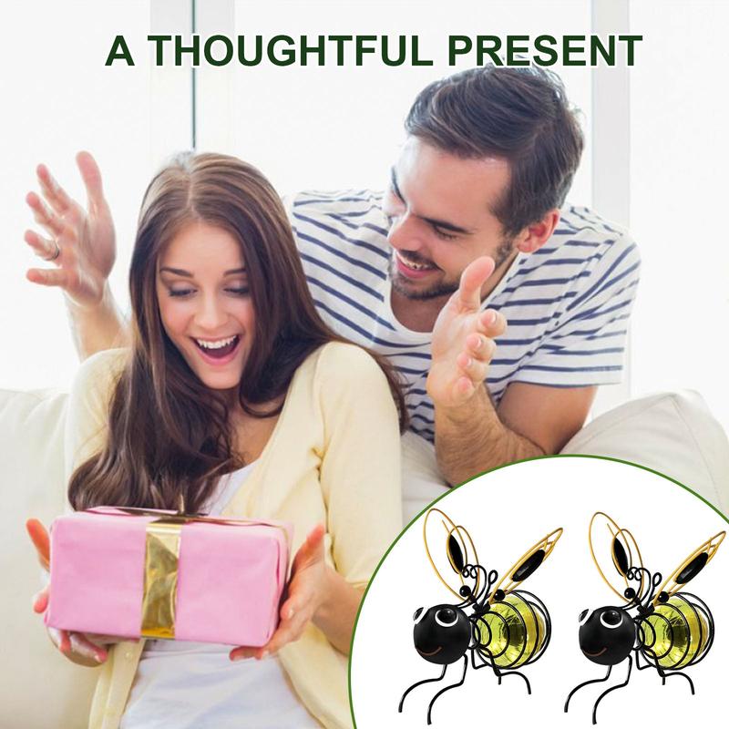 🐝Luz Solar de Abeja Colgante para Exterior - Regalo Ideal para Amantes de Plantas, Madres o Cualquier Persona Alegre❤️
