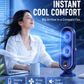 🔥 Ventilador de mesa portátil con 5 velocidades regulables