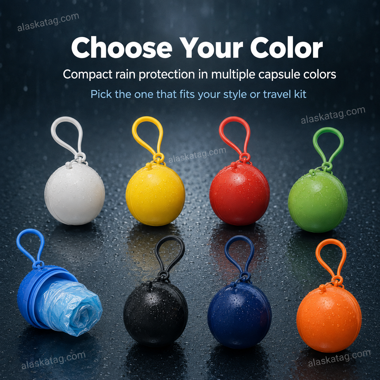 🌧️ Impermeable desechable de bolsillo para lluvias inesperadas