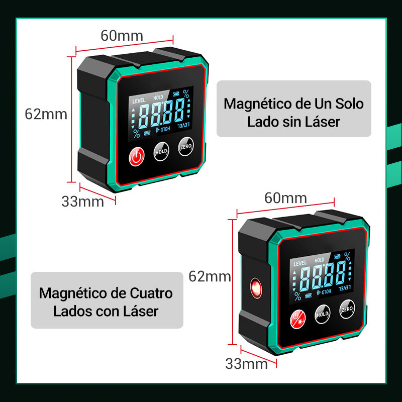 📢🔧 OFERTÓN 50% DE DESCUENTO 🔥Ángulo digital magnético con láser electrónic