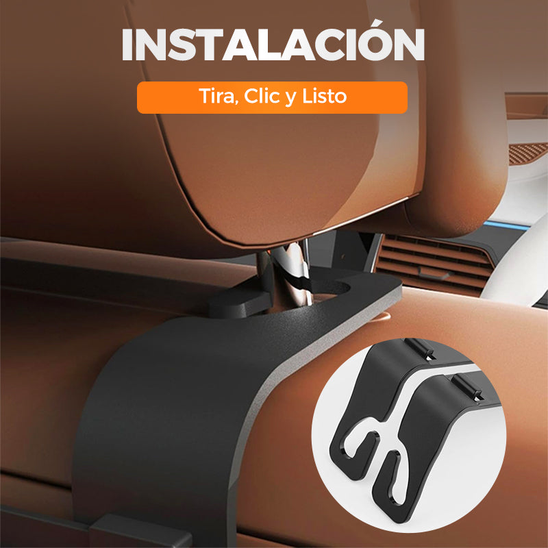 🔥【1° Más Vendido】🚗Organizador de Asiento de Auto Impermeable | Multifunción, Porta Pañuelos, Basurero Universal ✅