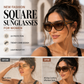 ✨ Nuevas gafas de sol cuadradas de moda para mujer – Lujo ligero, protección UV, montura sobredimensionada, versátiles y con estilo urbano! 🕶️
