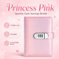 ✨ Carpeta de Ahorro SparkleLock con cerradura de combinación de 3 dígitos – Organizador de presupuesto para llenado de efectivo de 100 hojas, ideal para retos de ahorro, metas económicas y regalos 💖
