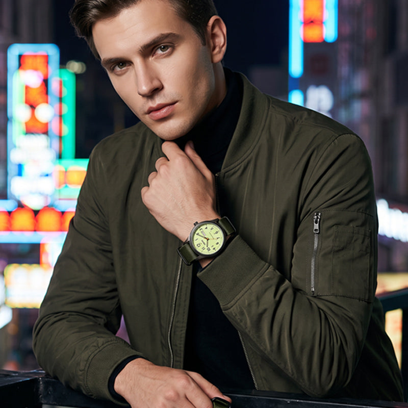 📢📢 ¡50% DE DESCUENTO! ⏰ Reloj de cuarzo para hombre con pantalla luminosa