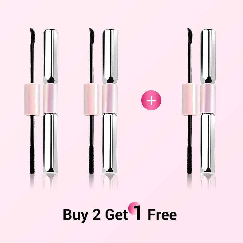 💕 ¡Compra 1 y Lleva 1 Gratis! 💕 Máscara de Pestañas Impermeable de Doble Punta - Alarga y Encurva 🌸💐