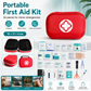 Kit de primeros auxilios: kit portátil para el hogar, accesorios completos | Set de 26 piezas