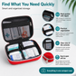 Kit de primeros auxilios: kit portátil para el hogar, accesorios completos | Set de 26 piezas