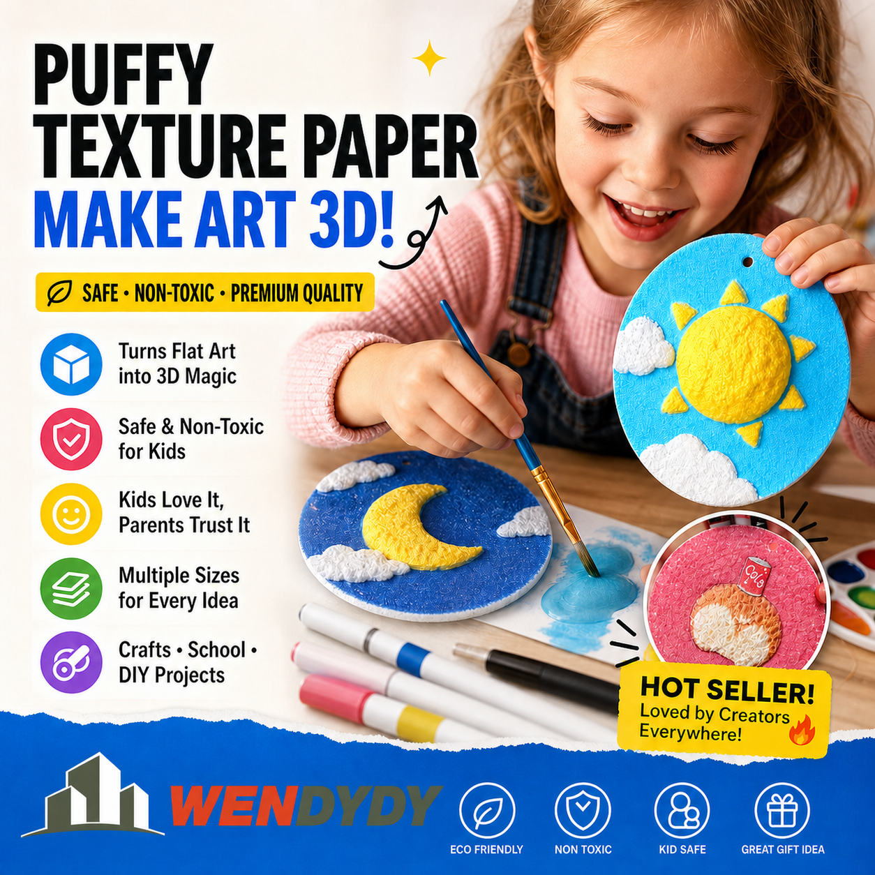 🎄Oferta Sorpresa Especial 🎁¡Compra 3, 2 Gratis! 🔮Domina la magia de la pintura con papel de textura esponjosa para pintar 👩‍🎨