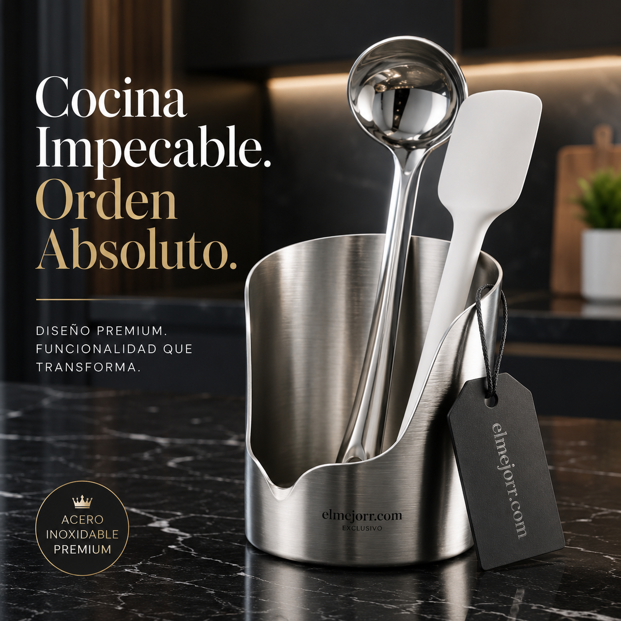 ⏰🔥 ¡50% DE DESCUENTO POR TIEMPO LIMITADO! 🥄 Organizador Multifuncional para Utensilios de Cocina – Mantén Todo Ordenado y a Mano ✨🏠