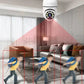 Cámara inteligente con bombilla de 4 MP y IA, monitoreo de alarma 911, visión nocturna a todo color, fácil instalación, detección de movimiento, audio bidireccional, WiFi dual 5G/2.4G, cable de nube local de EE. UU., toma de seguridad