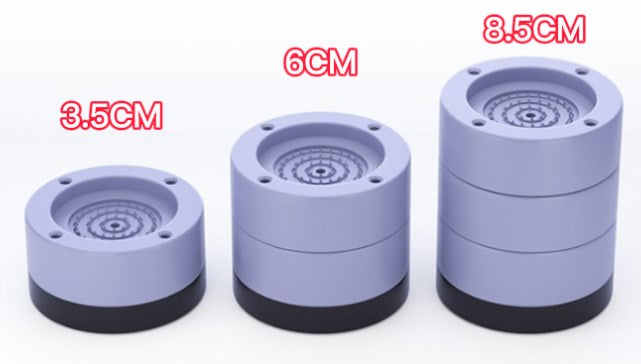🧺🔇 Soporte Antivibraciones para Lavadora con 4 Almohadillas de Goma ✨ 🛡️ Reduce vibraciones y ruido | 🧼 Protege el piso | ⚙️ Alta resistencia y estabilidad | 🏠 Hogar más silencioso