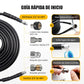 🚿 Kit de Limpieza para Alcantarillado 5800 PSI - Boquilla Rotativa y Manguera Reforzada para Desatascar Tuberías 🛠️✨