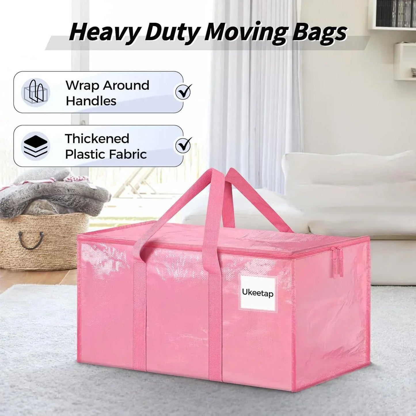 🏠¡OFERTA DE AÑO NUEVO!🛍️ Bolsa multifuncional y resistente XL para almacenamiento y mudanzas ✈️