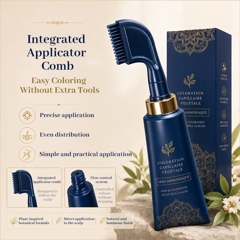 ⏳¡Oferta por Tiempo Limitado!⏰Peine Teñidor de Cabello Herbal para Uso en Casa