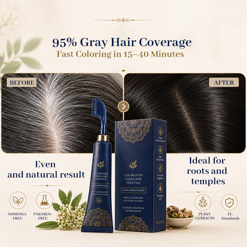 ⏳¡Oferta por Tiempo Limitado!⏰Peine Teñidor de Cabello Herbal para Uso en Casa
