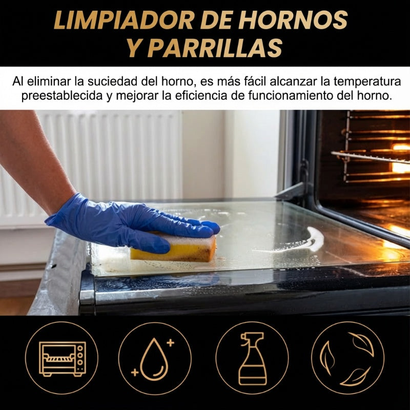 Spray limpiador de hornos y parrillas🔥COMPRA 2 Y LLEVATE 1 GRATIS
