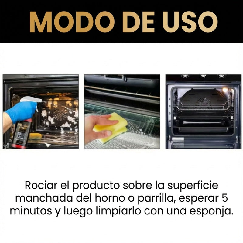 Spray limpiador de hornos y parrillas🔥COMPRA 2 Y LLEVATE 1 GRATIS