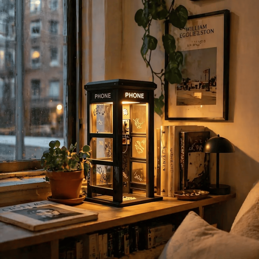 📞60% DE DESCUENTO AHORA✨Lámpara ambiental de cabina telefónica vintage