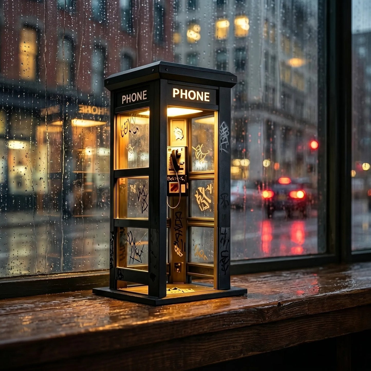 📞60% DE DESCUENTO AHORA✨Lámpara ambiental de cabina telefónica vintage