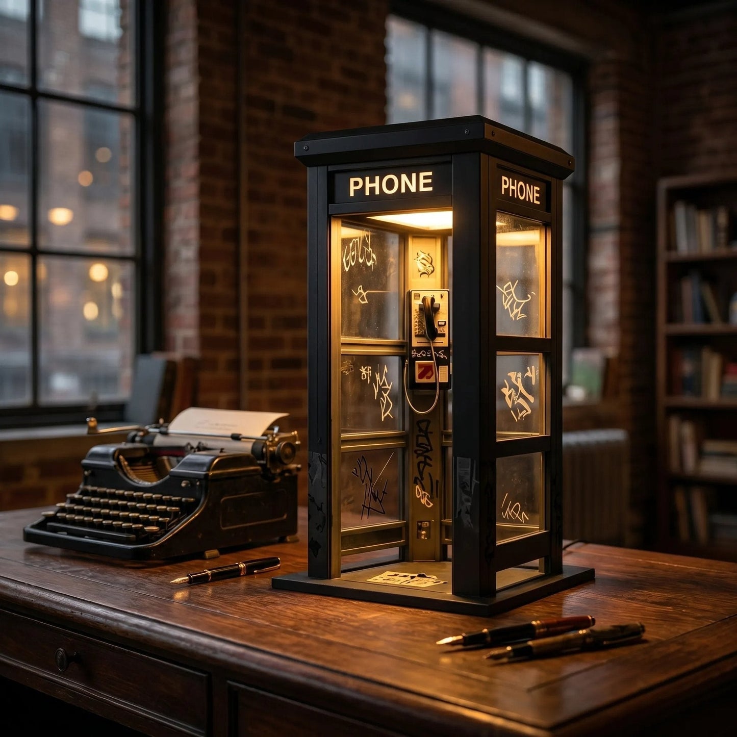 📞50% DE DESCUENTO AHORA✨Lámpara ambiental de cabina telefónica vintage