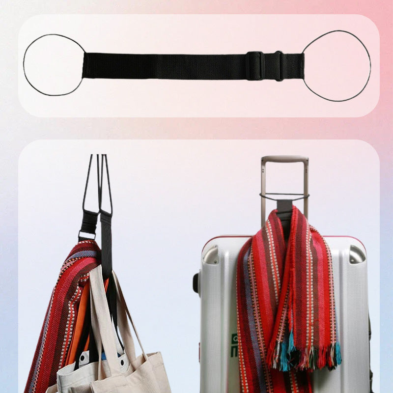 ❄️¡Oferta Zomerfresh con 50% DE DESCUENTO!🧳 Correa elástica para equipaje – Soporte de bolso manos libres ideal para viajes, aeropuertos y estaciones de tren.