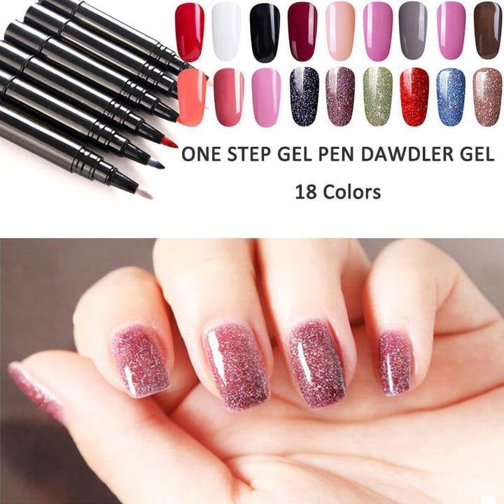 💅 Oferta por tiempo limitado: Compra 1, Lleva 1 Gratis ! ✨Pluma de gel para uñas todo en un solo paso🎨Mini lámpara UV portátil para uñas GRATIS💡