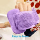 🧼 Cepillo de silicona para espalda, cepillo exfoliante corporal doble cara con cerdas de silicona suaves
