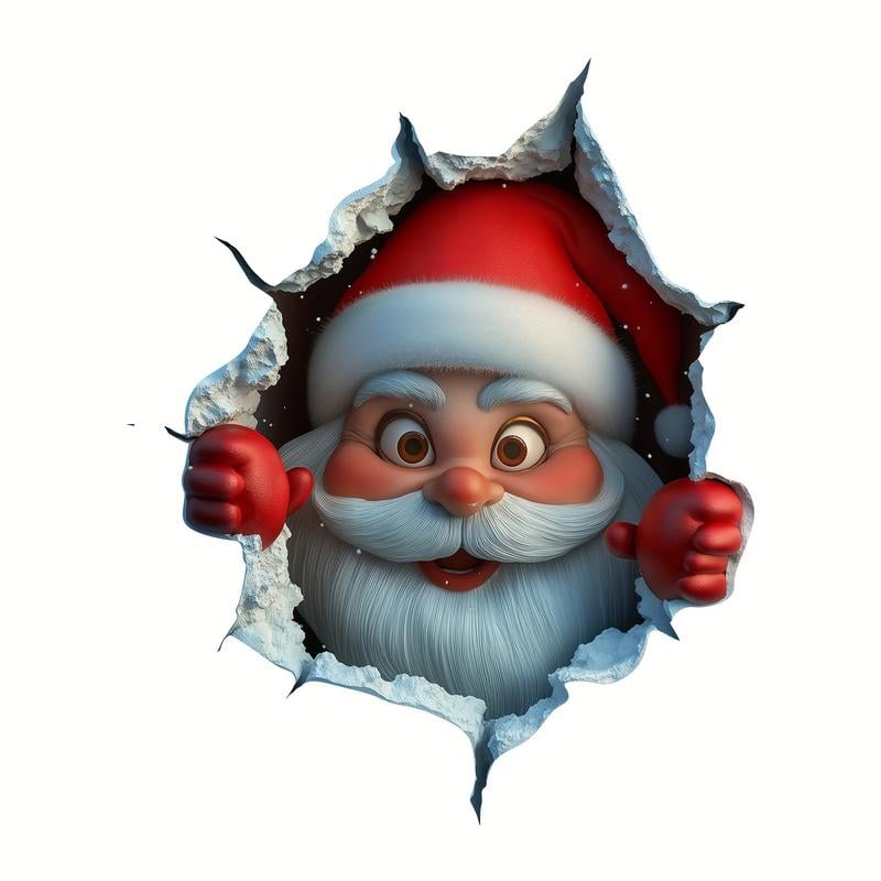 🎄❄️ Venta Anticipada de Navidad – ¡50% DESCUENTO!! 🎅 Calcomanías de Pared 3D "Sorpresa de Santa"