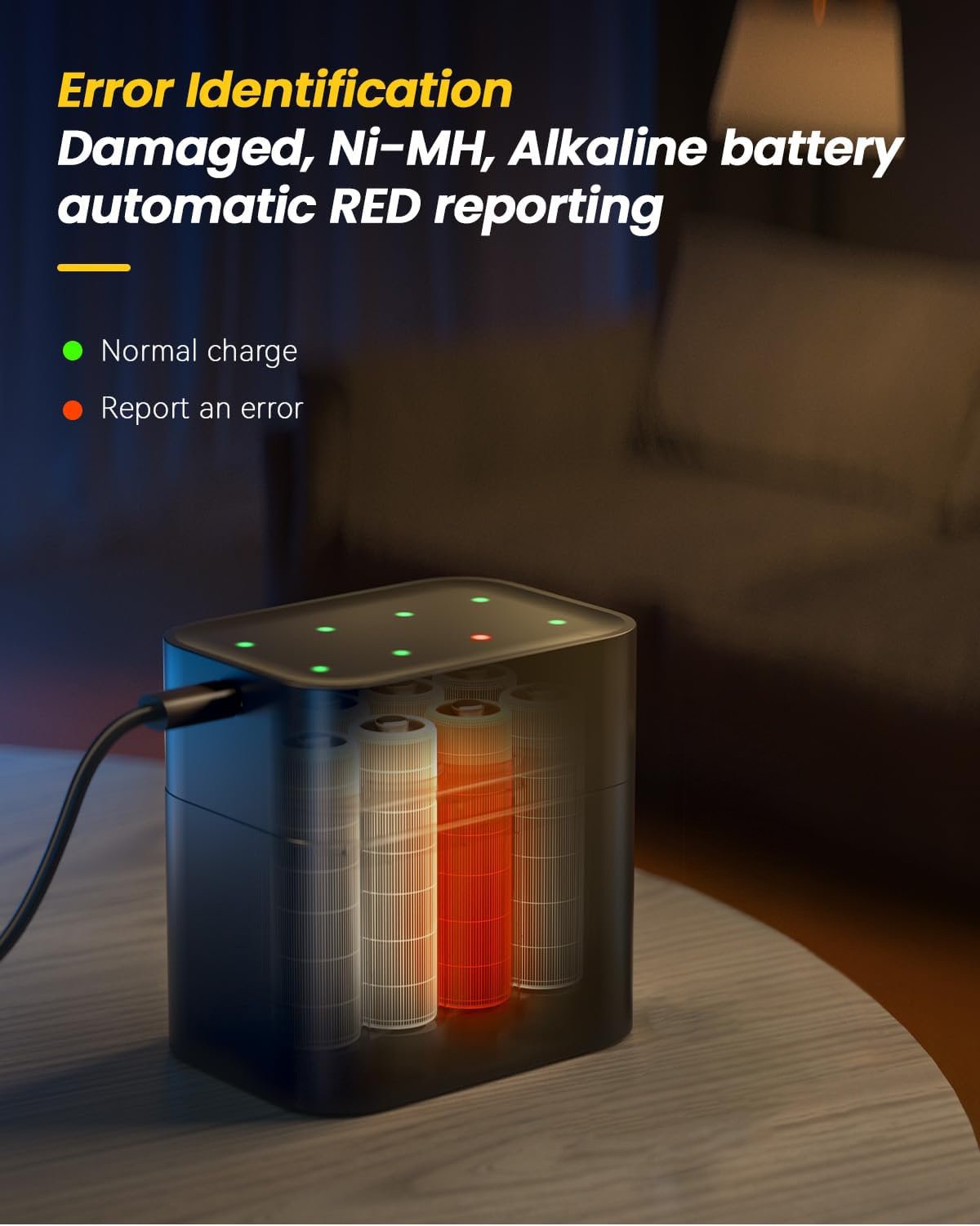 🔋Batería de iones de litio con caja de almacenamiento de carga integrada💡Protección contra sobrecarga