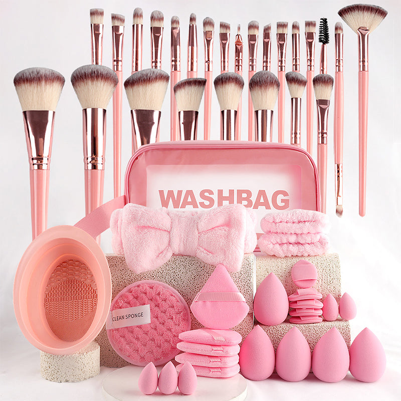 📢📢 ¡50 % de descuento! ⏰ Set todo en uno de pinceles y esponjas de maquillaje