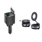 ⏳¡Oferta limitada 50% descuento!⏰Cargador de coche rápido retráctil 7 en 1 con pantalla de voltaje – USB-C para Android y Lightning para Apple🔋📱