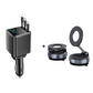⏳¡Oferta limitada 50% descuento!⏰Cargador de coche rápido retráctil 7 en 1 con pantalla de voltaje – USB-C para Android y Lightning para Apple🔋📱