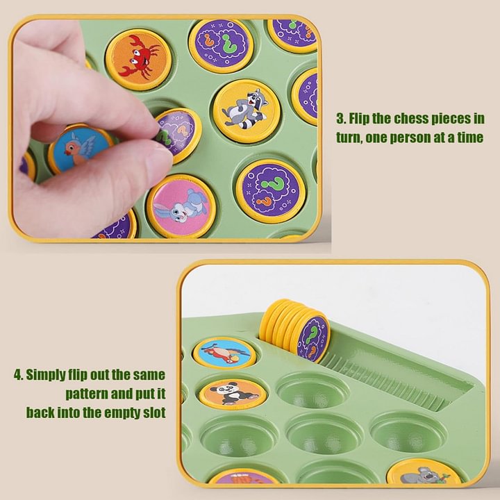 🎁 Ajedrez de Volteo Animal para Niños