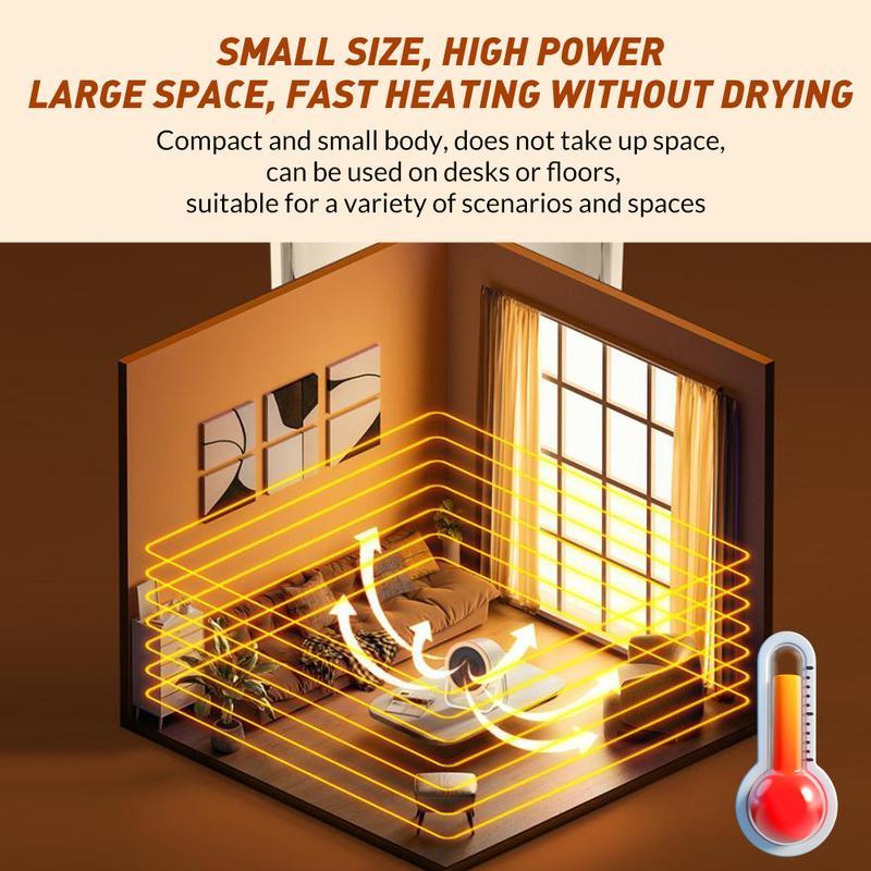 🔥 ¡50% DE DESCUENTO AHORA! ❄️ Calentador Portátil Instantáneo – Mini Escritorio y Exterior, Calefacción Rápida y Energéticamente Eficiente ⚡✨