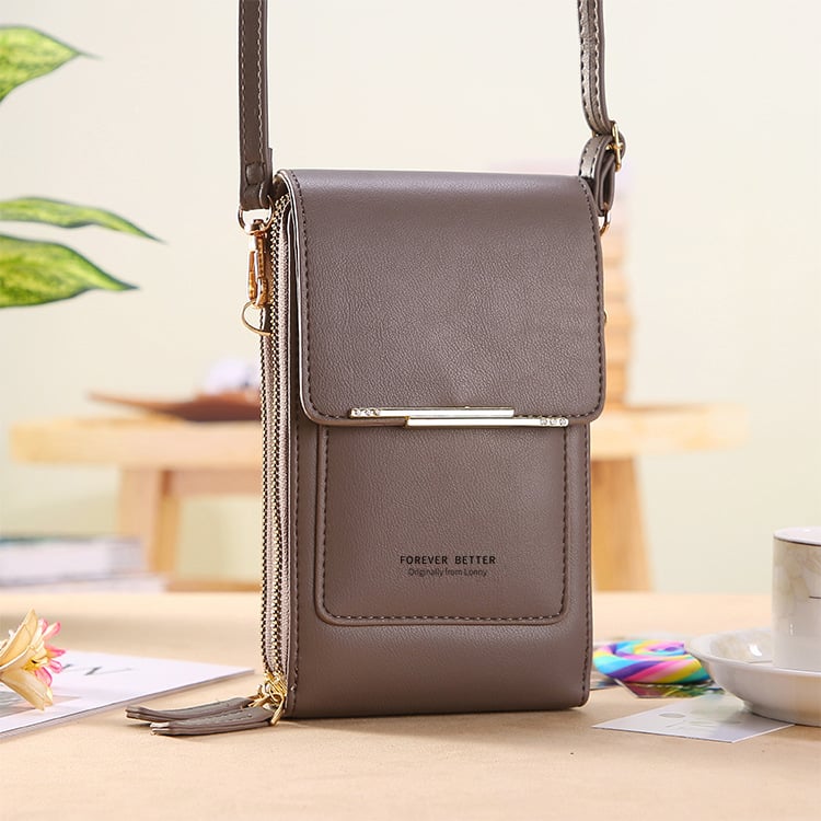 👜 📱 Bolso cruzado para mujer elegante y sencillo, con billetera y compatible con pantalla táctil