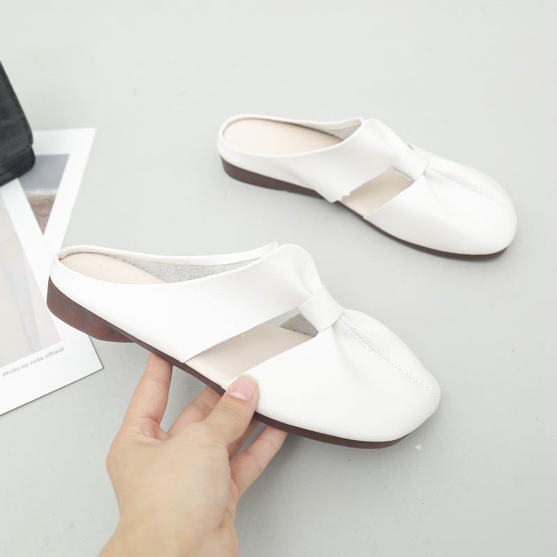 🔥 Gran oferta 2025 🔥 Mules planos con estampado recortado