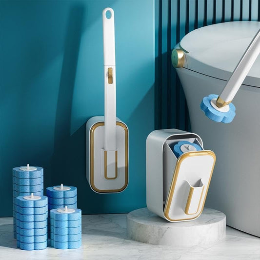 Más de 50.000 unidades vendidas! 🚽💦 Set innovador de cepillos de inodoro desechables de fijación mural ✨