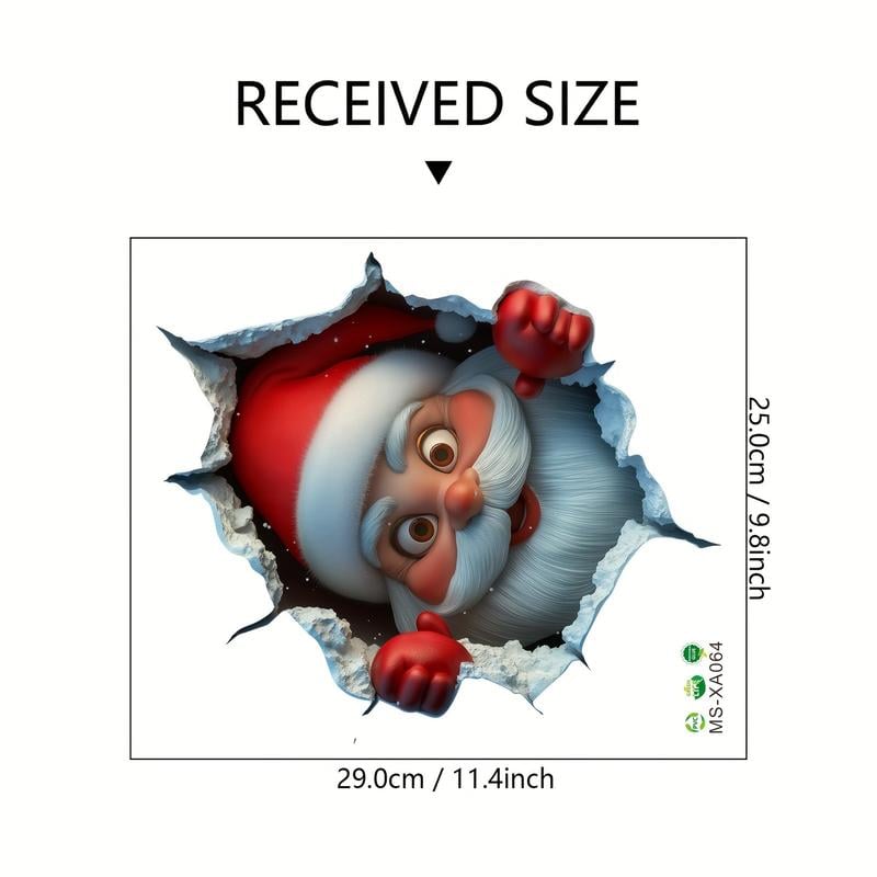 🎄❄️ Venta Anticipada de Navidad – ¡50% DESCUENTO!! 🎅 Calcomanías de Pared 3D "Sorpresa de Santa"