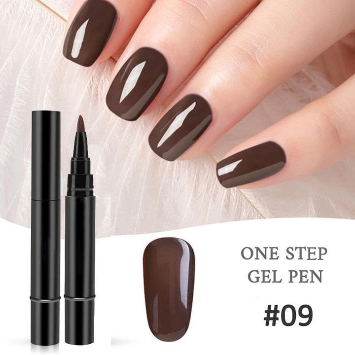 💅 Oferta por tiempo limitado: Compra 1, Lleva 1 Gratis ! ✨Pluma de gel para uñas todo en un solo paso🎨Mini lámpara UV portátil para uñas GRATIS💡