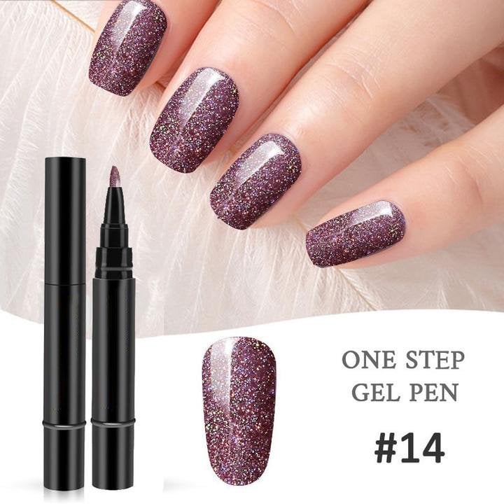 💅 Oferta por tiempo limitado: Compra 1, Lleva 1 Gratis ! ✨Pluma de gel para uñas todo en un solo paso🎨Mini lámpara UV portátil para uñas GRATIS💡