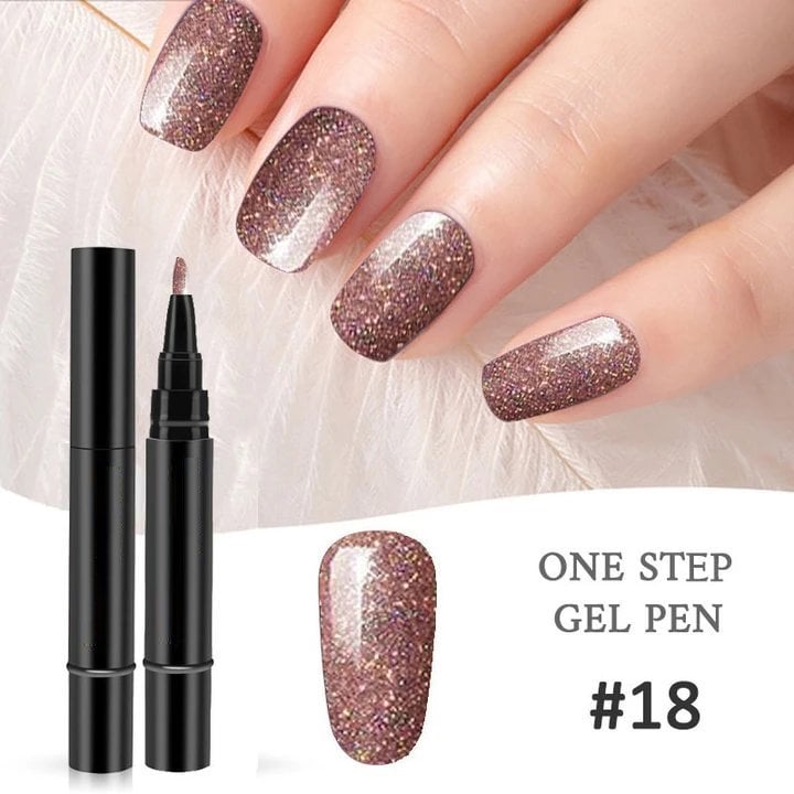 💅 Oferta por tiempo limitado: Compra 1, Lleva 1 Gratis ! ✨Pluma de gel para uñas todo en un solo paso🎨Mini lámpara UV portátil para uñas GRATIS💡