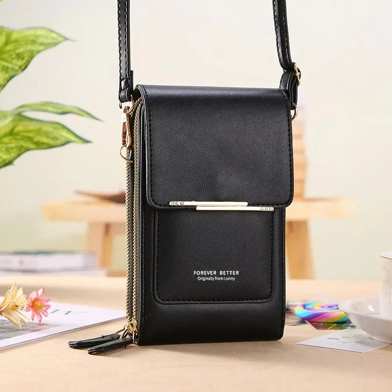 👜 📱 Bolso cruzado para mujer elegante y sencillo, con billetera y compatible con pantalla táctil