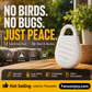 🐦Compra más, ahorra más🎁 ¡Olvídate de los problemas causados por aves, animales y langostas! Llavero repelente ultrasónico portátil para aves