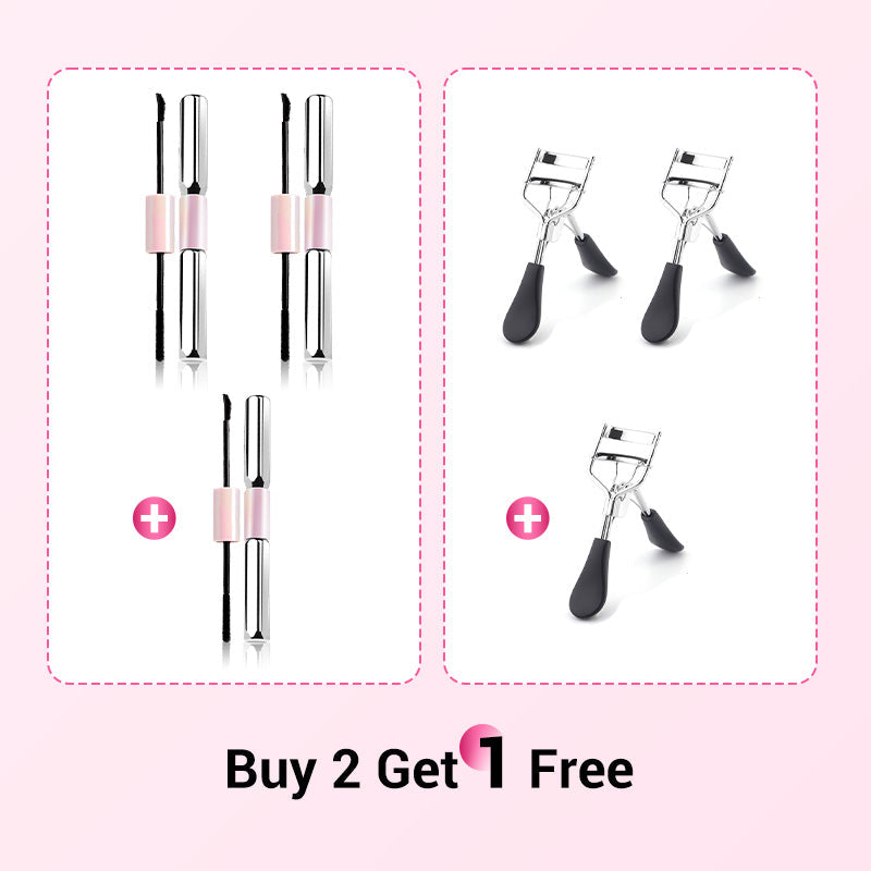 💕 ¡Compra 1 y Lleva 1 Gratis! 💕 Máscara de Pestañas Impermeable de Doble Punta - Alarga y Encurva 🌸💐